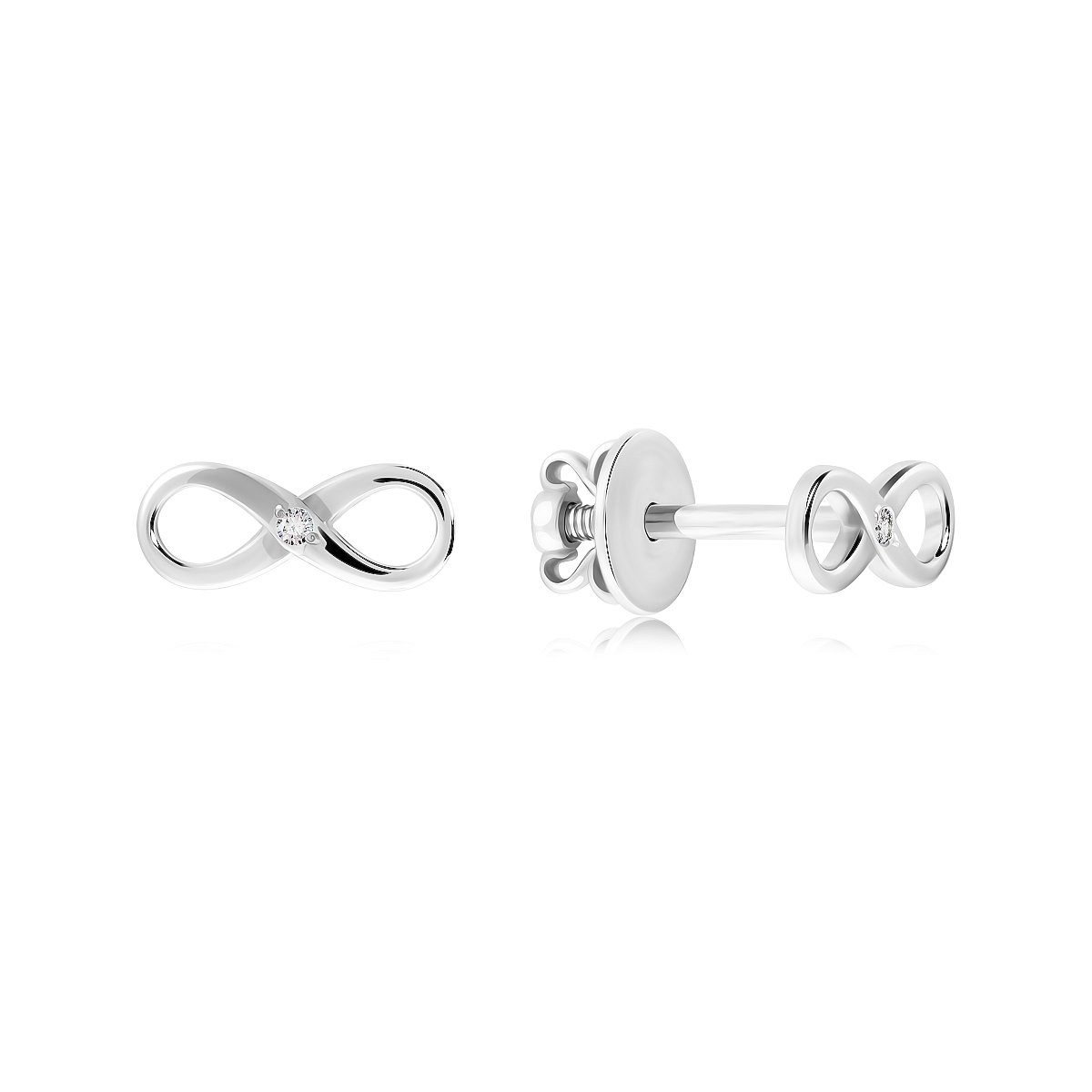 

Серьги из серебра VALTERA 118509, фианит, 118509