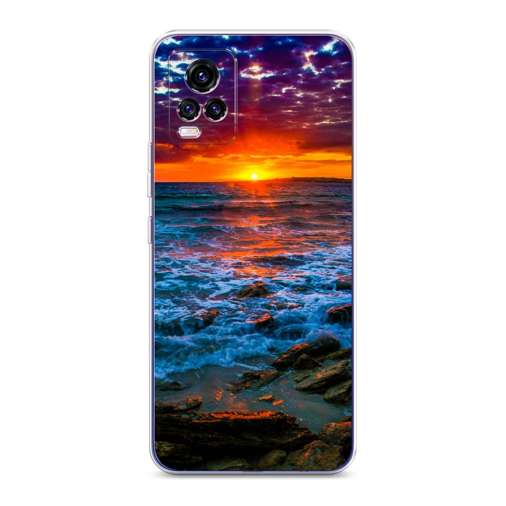 

Чехол для Vivo V20 "Закат 1", Оранжевый;синий, 263350-2