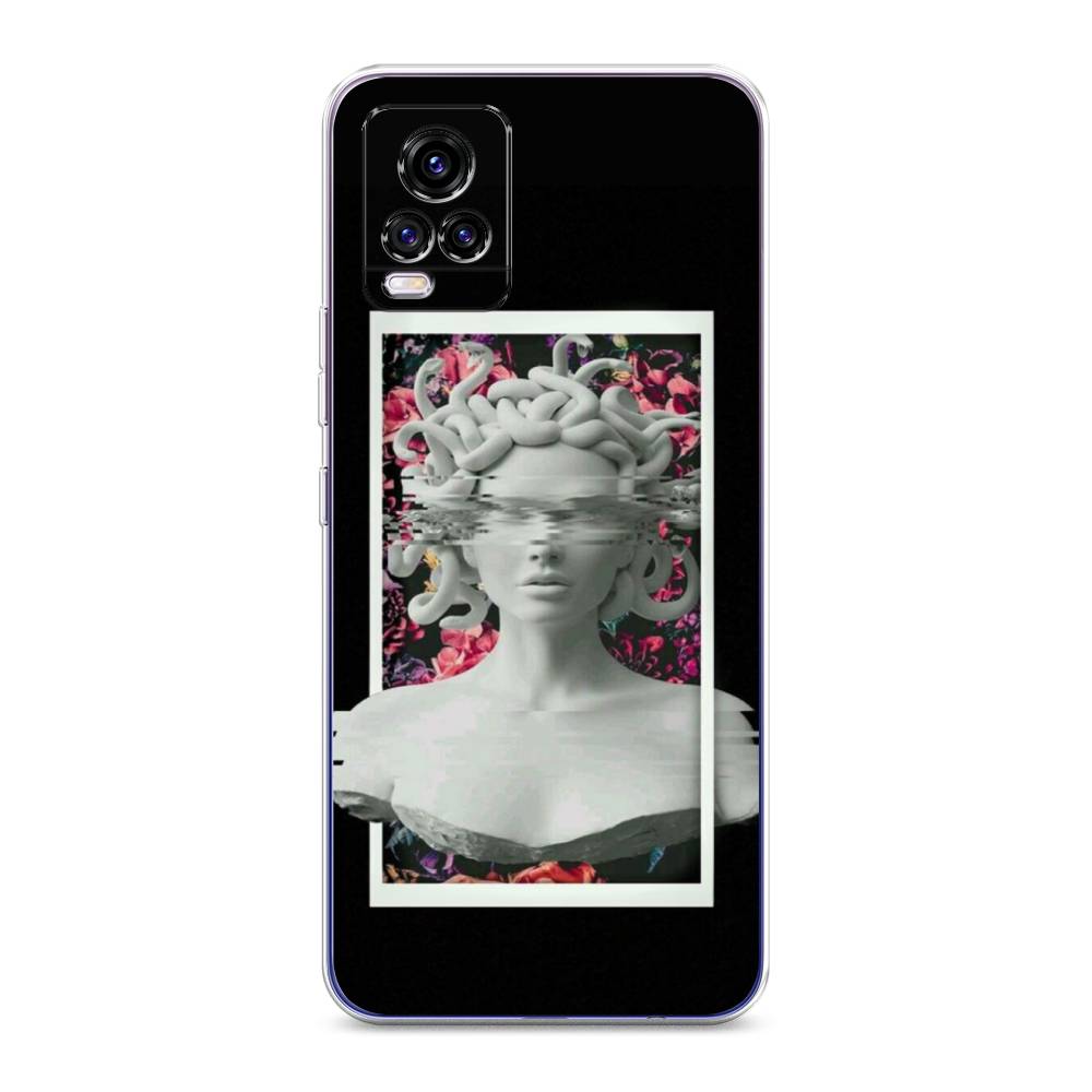 

Чехол для Vivo V20 "Web Punk Медуза Горгона", Черный;серый, 263350-6