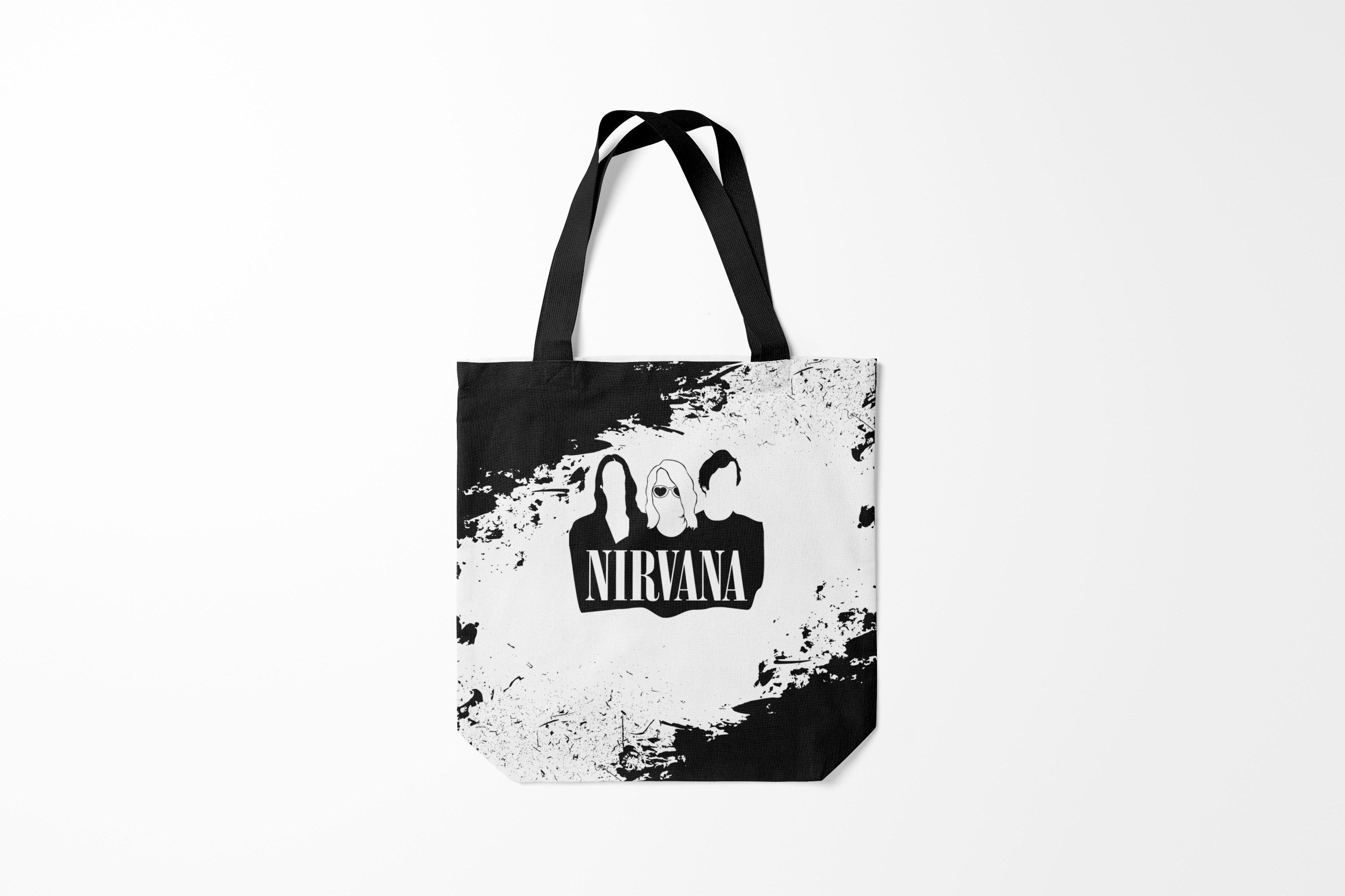 

Сумка шoппер унисекс Burnettie Nirvana Нирвана Группа Гранж ЧБ, разноцветный, Nirvana Нирвана Группа Гранж ЧБ