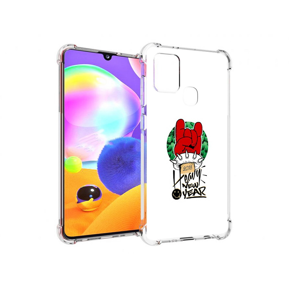 

Чехол MyPads Tocco для Samsung Galaxy A21s Гангстер новый год (PT149116.528.53), Прозрачный, Tocco