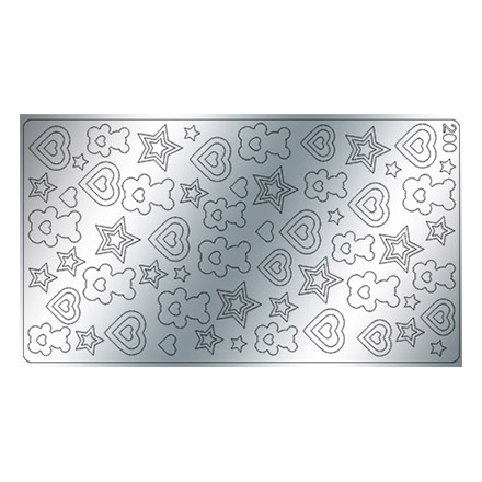 

Металлизированные наклейки Freedecor, №200, серебро, Серебристый