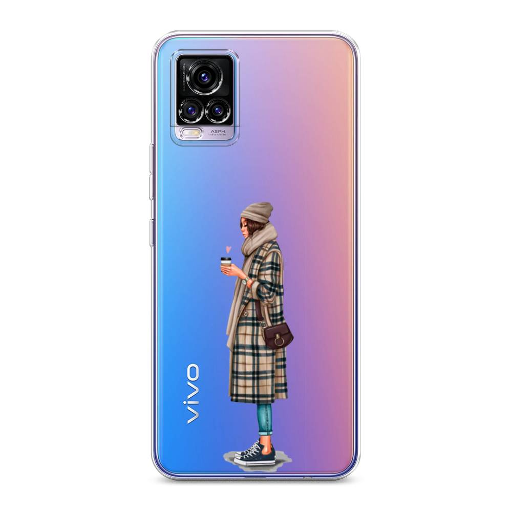 

Чехол для Vivo V20 "Утренний кофе", Коричневый;бежевый, 263350-6