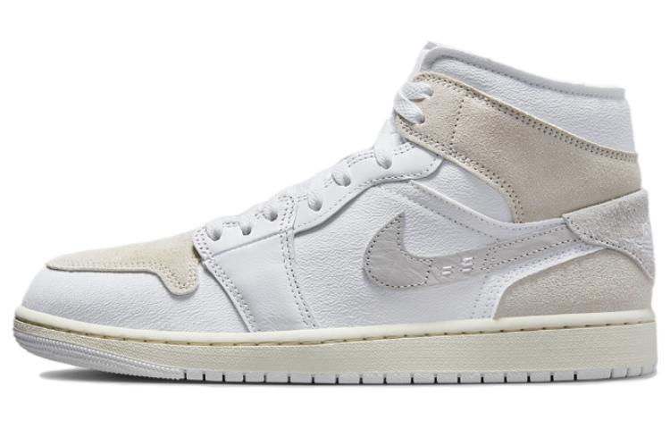 

Кеды унисекс Jordan Air Jordan 1 Mid Carft Light Orewood Brown бежевые 40 EU, Бежевый, Air Jordan 1 Mid Carft Light Orewood Brown