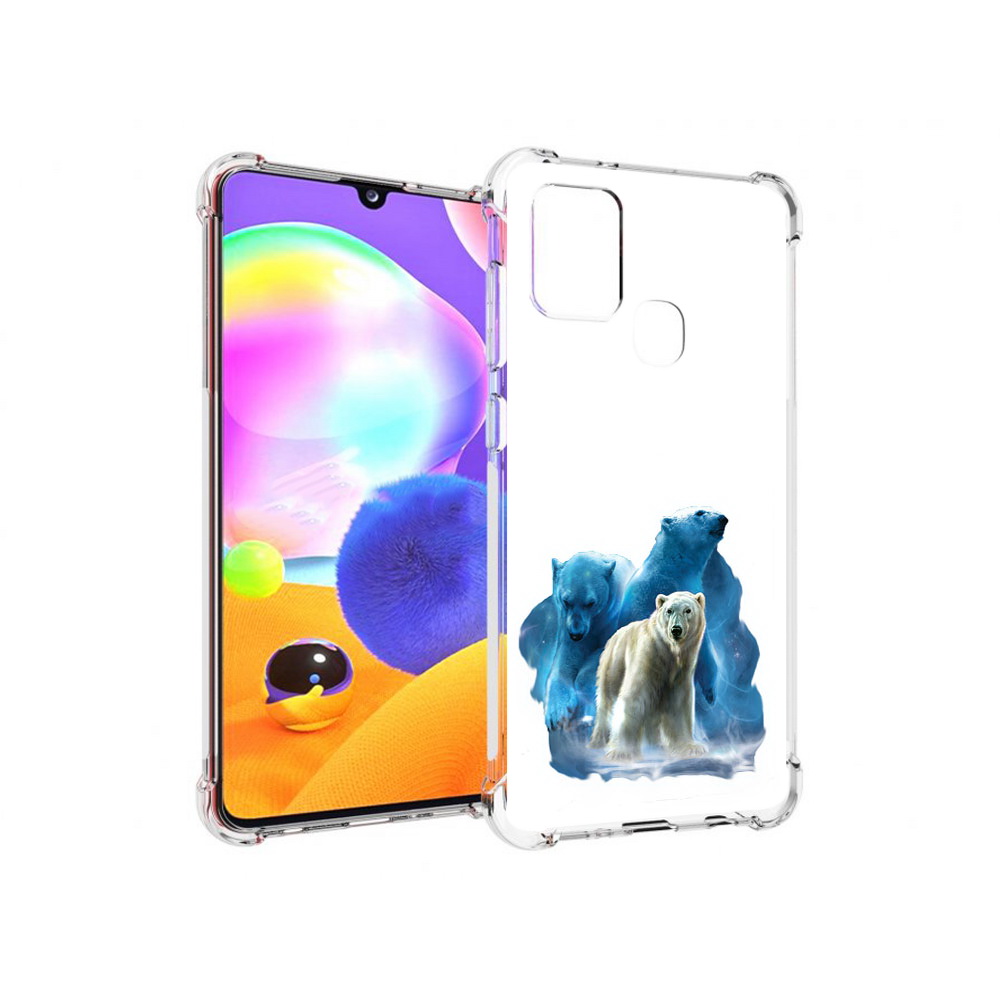 

Чехол MyPads Tocco для Samsung Galaxy A21s полярный медведь (PT149116.528.549), Прозрачный, Tocco