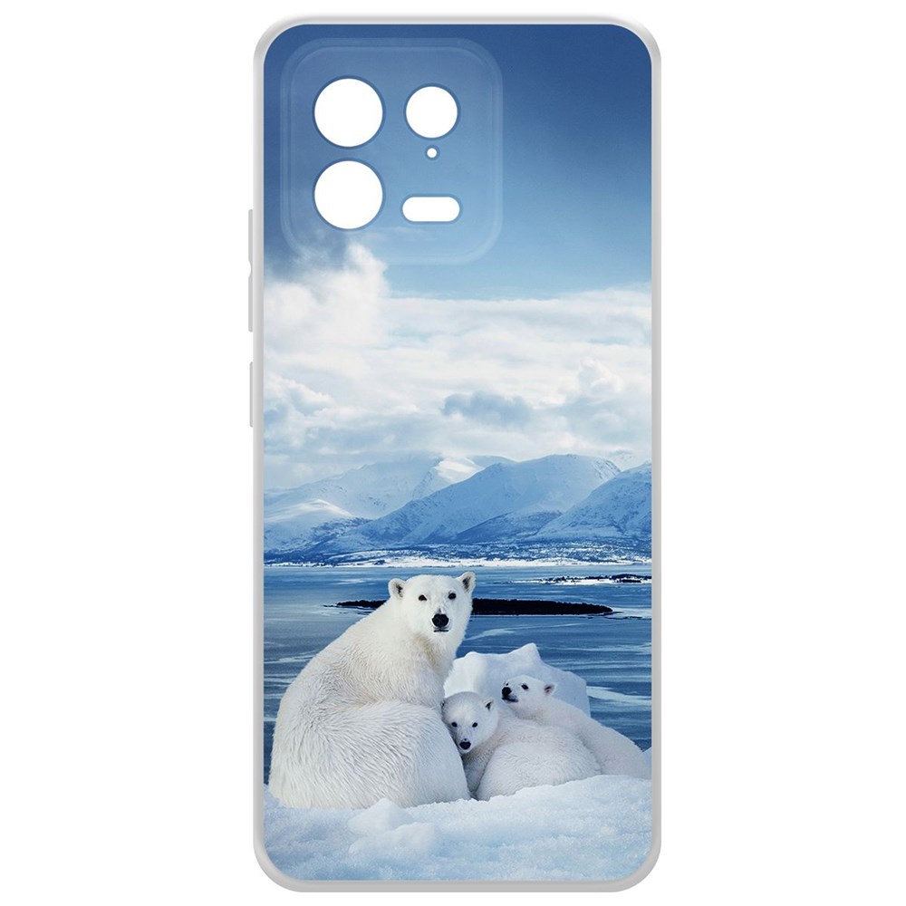 

Чехол-накладка Krutoff Clear Case Полярные медведи для Xiaomi 13, Прозрачный
