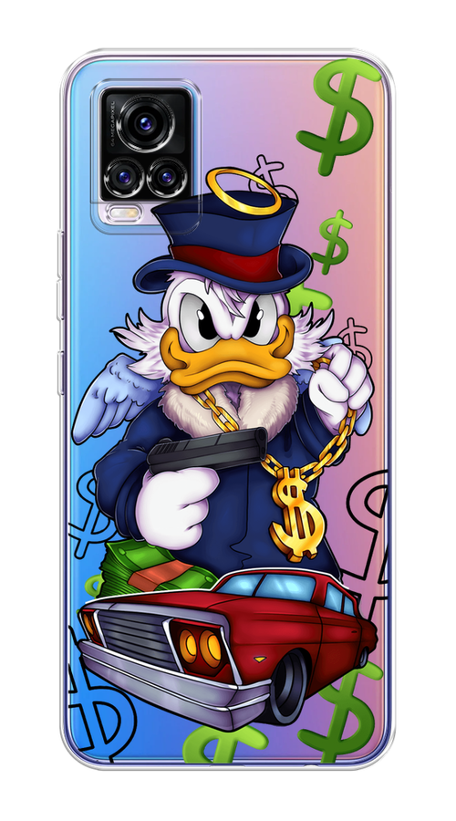 

Чехол на Vivo V20 "Scrooge McDuck with a Gold Chain", Красный;синий;белый, 263350-6