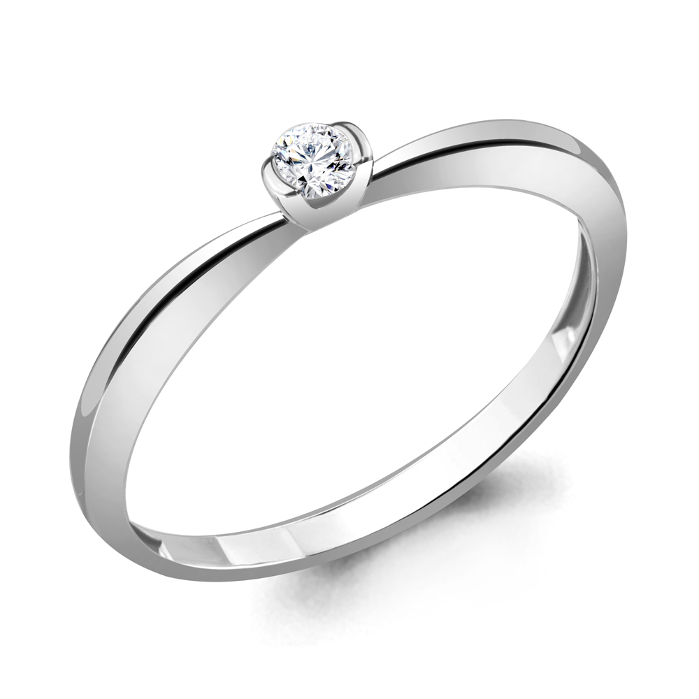 

Кольцо из золота р.  AQUAMARINE 963054_585_бз, 963054_585_бз