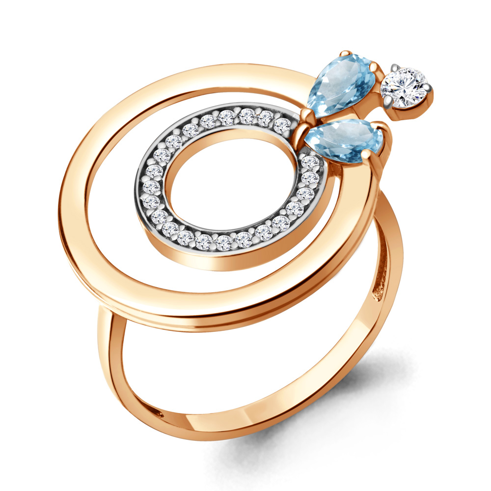 

Кольцо из серебра р. , AQUAMARINE 6986302А_925_з, 6986302А_925_з