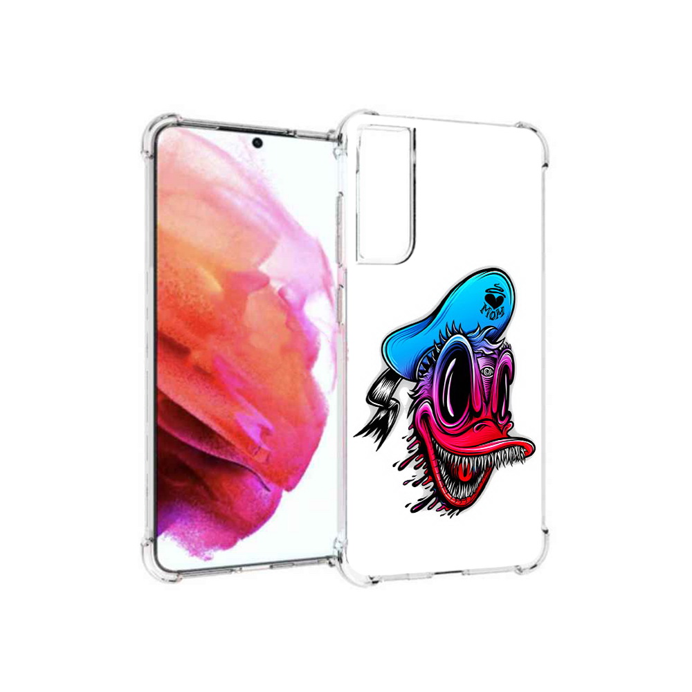 

Чехол MyPads Tocco для Samsung Galaxy S21 FE Дональд, Прозрачный, Tocco
