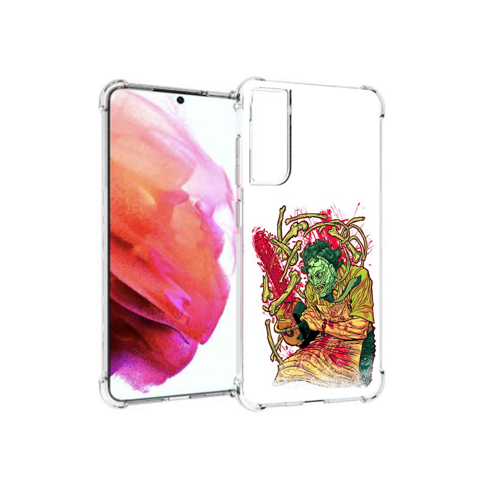 

Чехол MyPads Tocco для Samsung Galaxy S21 FE яркий мясник, Прозрачный, Tocco