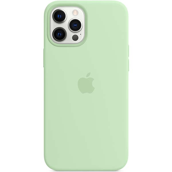 

Чехол для iPhone 12 Pro Max Silicon Case Pistachio (MagSafe + анимация NFC) c LOGO, Чехол iPhone 12 Pro Max Silicon Case Pistachio (MagSafe + анимация NFC) c LOGO