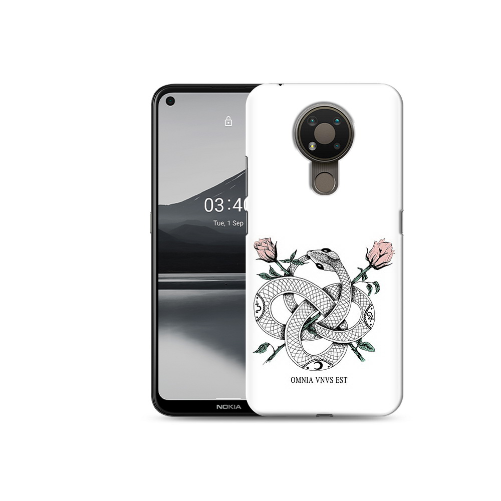 

Чехол MyPads Tocco для Nokia 3.4 нарисованная змея абстракция, Прозрачный, Tocco