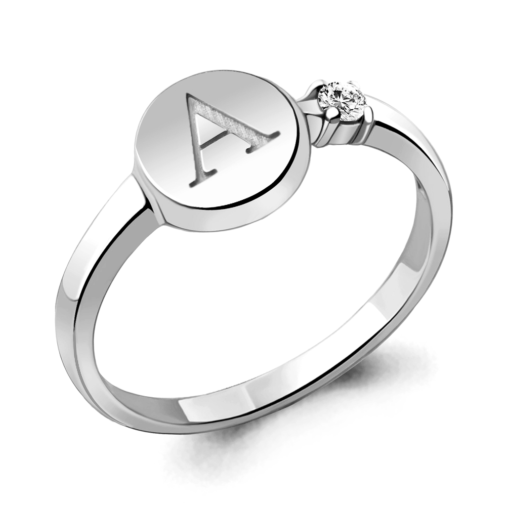 

Кольцо из серебра р. 17,5 AQUAMARINE 68772А_925_р, 68772А_925_р