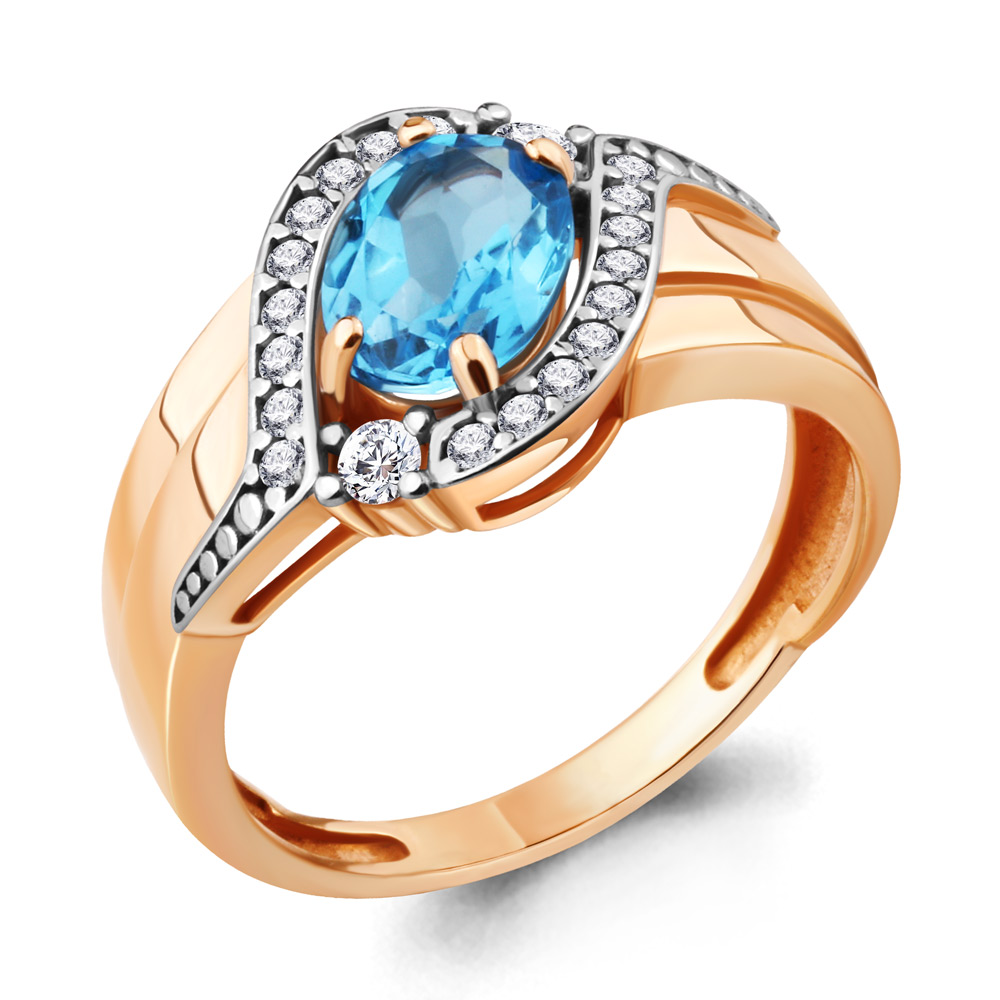 

Кольцо из серебра р. , AQUAMARINE 6922705А_925_з, 6922705А_925_з