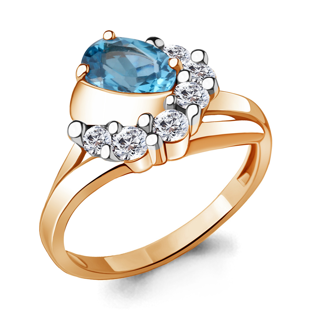 

Кольцо из серебра р. , AQUAMARINE 6923305А_925_з, 6923305А_925_з
