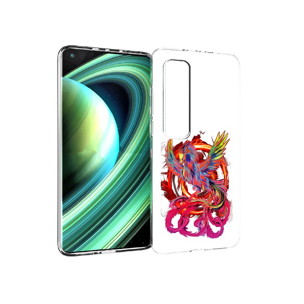 

Чехол MyPads Tocco для Xiaomi Mi 10 Ultra красочный феникс (PT156404.264.414), Прозрачный, Tocco