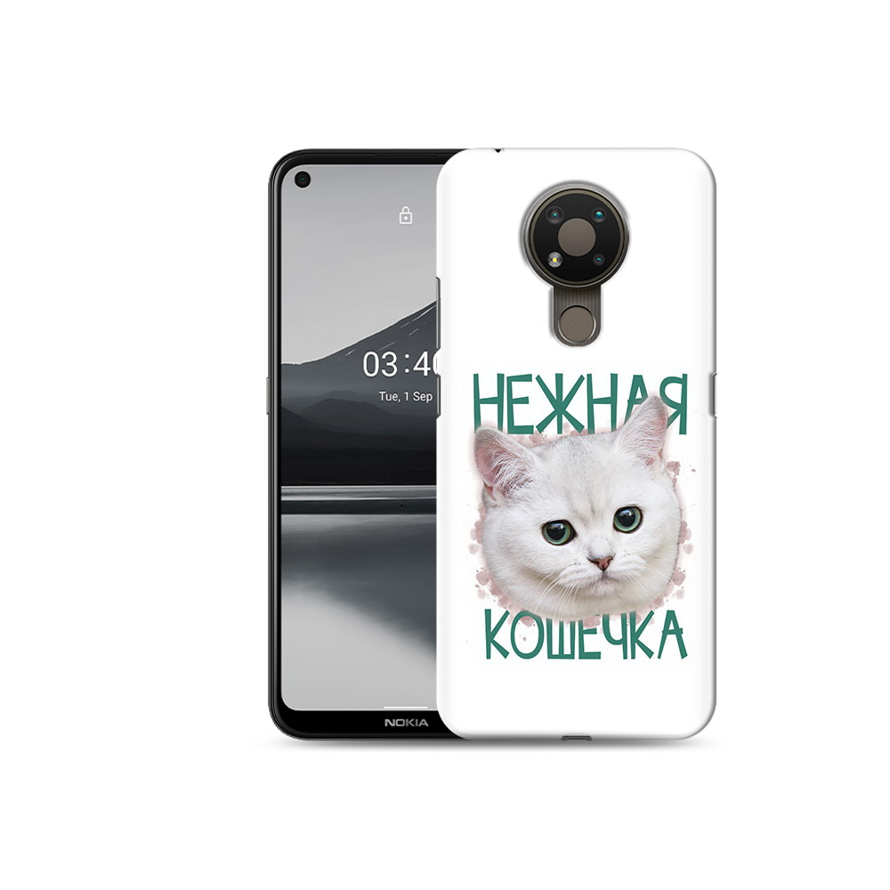 

Чехол MyPads Tocco для Nokia 3.4 нежная кошечка, Прозрачный, Tocco