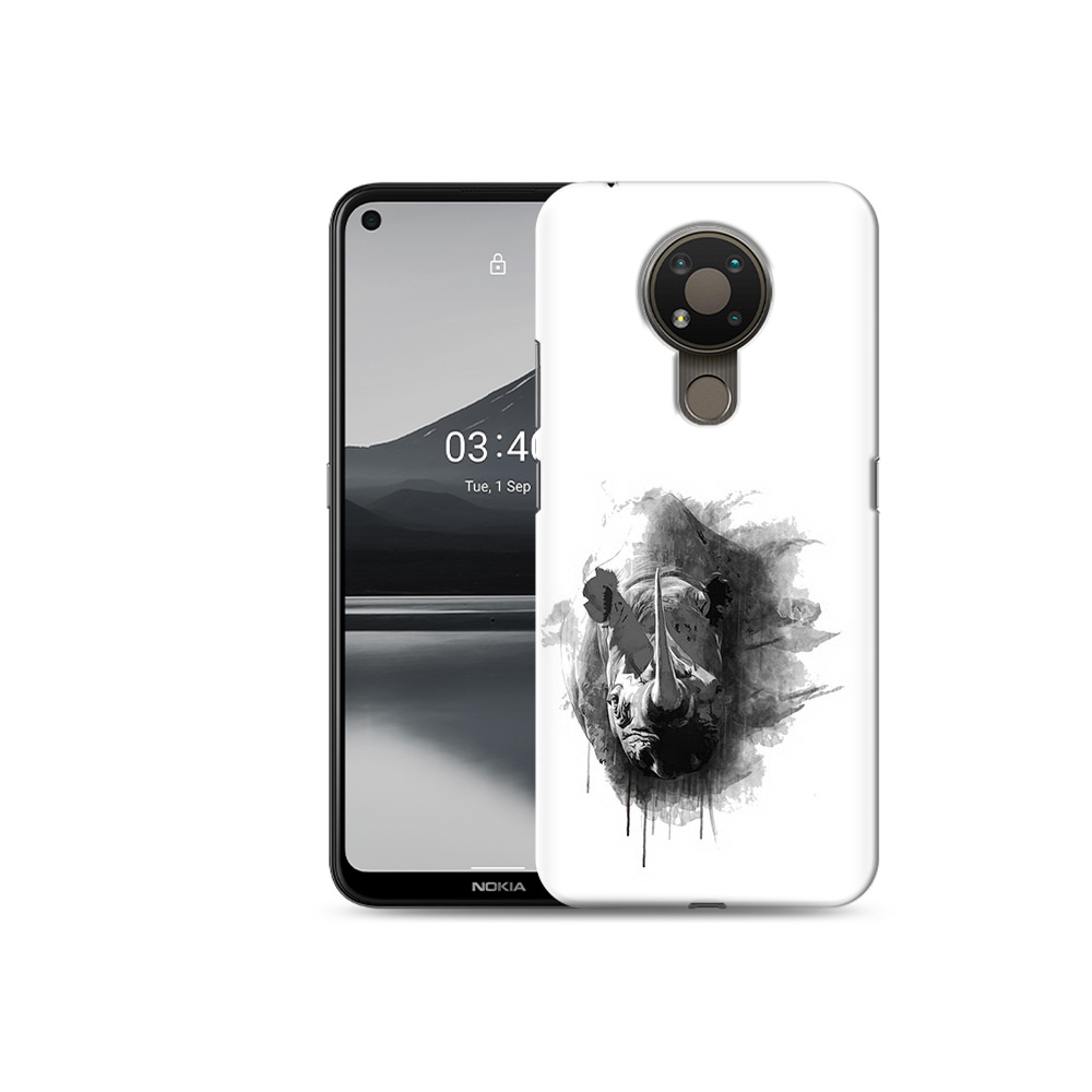 

Чехол MyPads Tocco для Nokia 3.4 носорог, Прозрачный, Tocco