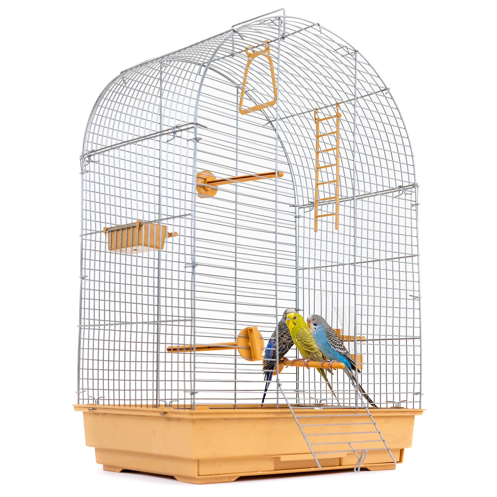 

Клетка для птиц PetTails 994056 42x30x65 бежевый хром, 994056