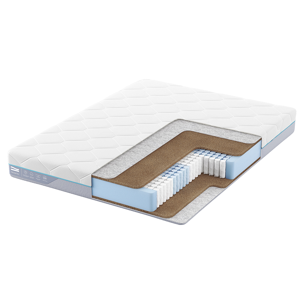 

Матрас анатомический Promtex Multipacket Cocos 120x200 независимые пружины, Белый, Cocos