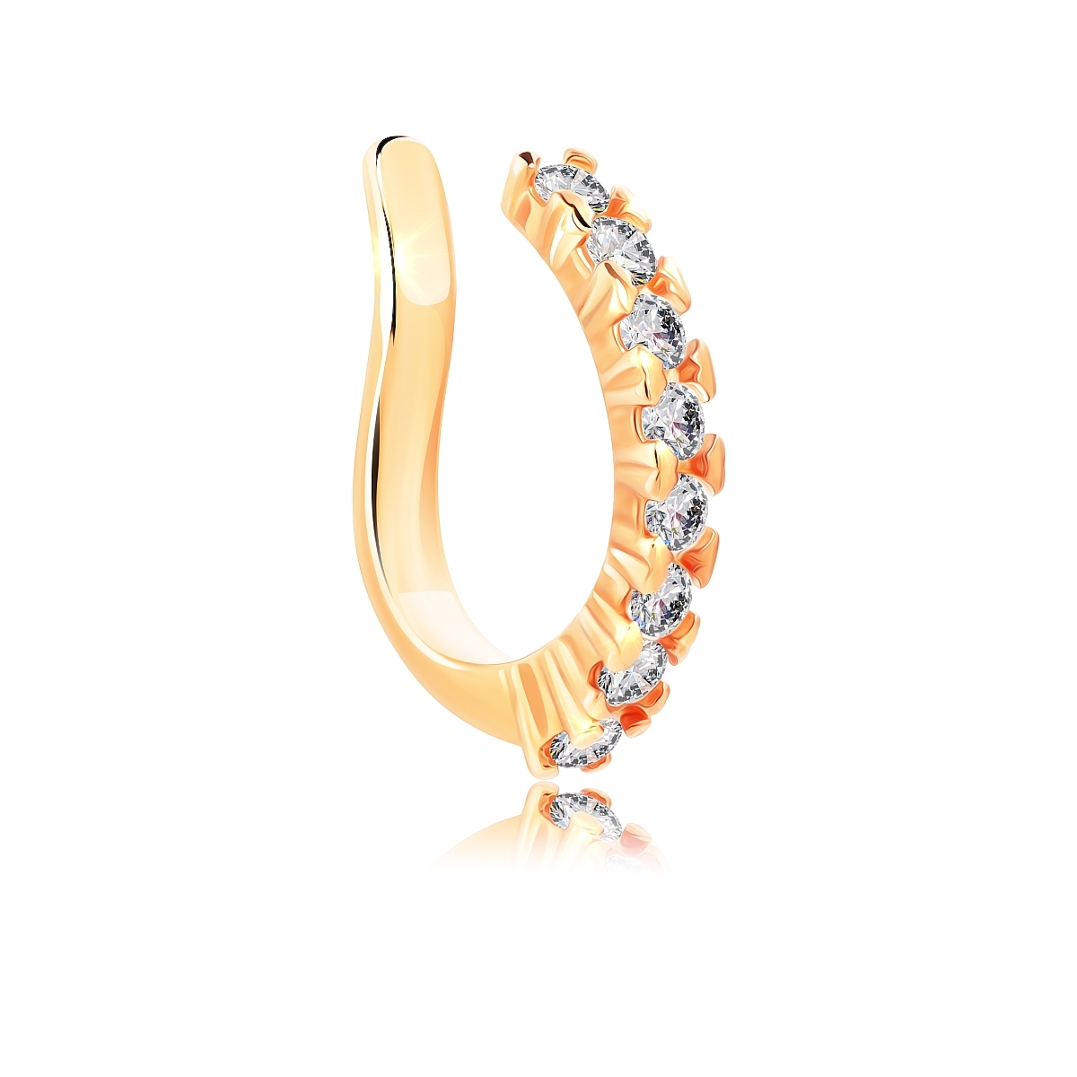 

Моносерьга из серебра VALTERA 118540, фианит, 118540