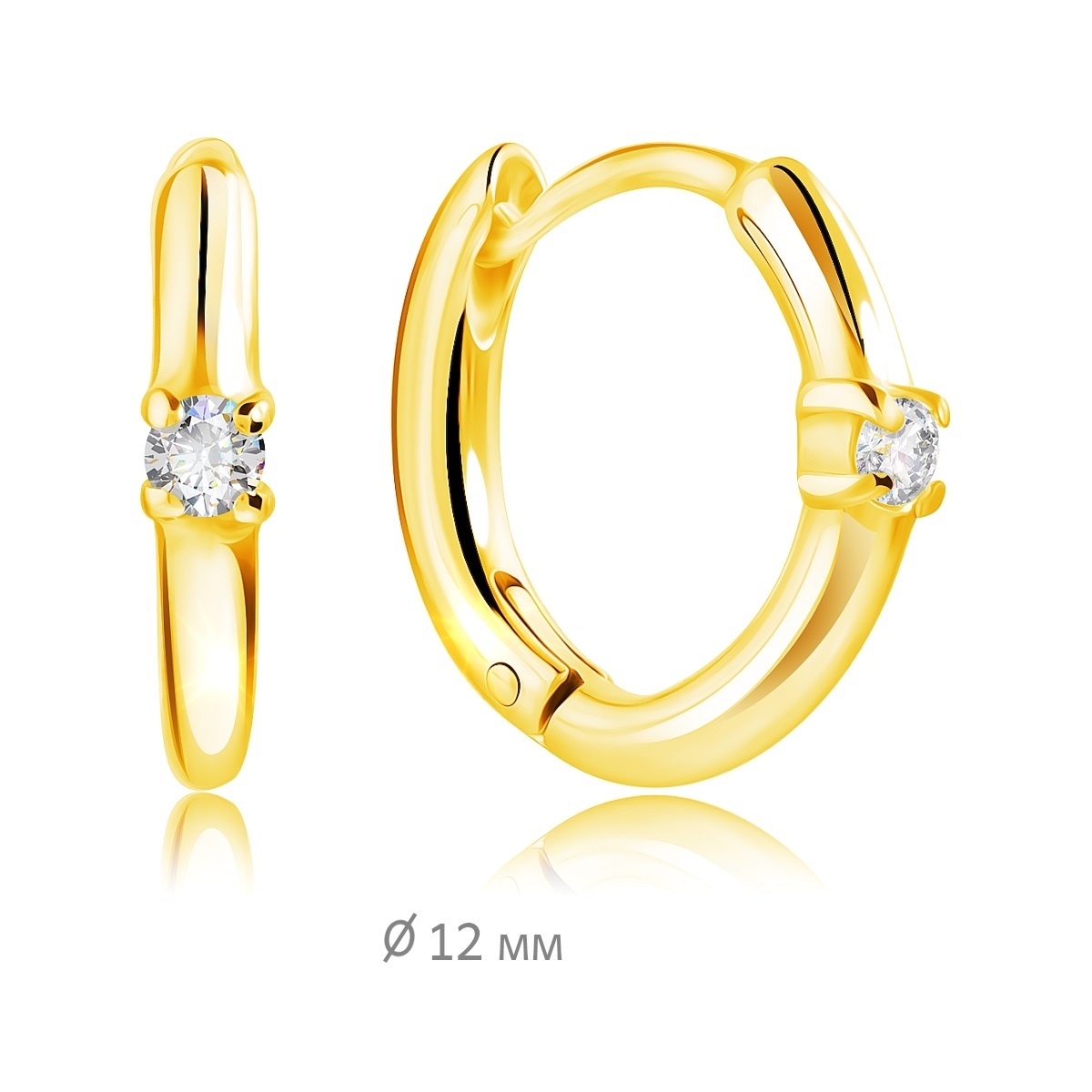 

Серьги из серебра VALTERA 118546, фианит, 118546