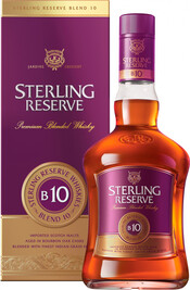 

Виски Sterling Reserve B10 Premium Blended в подарочной упаковке 40% 0,75 л
