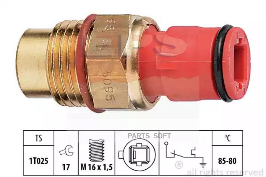 Термовыключатель, Вентилятор Радиатора 1Шт EPS 1850095