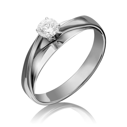 

Кольцо помолвочное из белого золота р. , PLATINA jewelry 01-5241-00-501-1120-38, фианит, 01-5241-00-501-1120-38