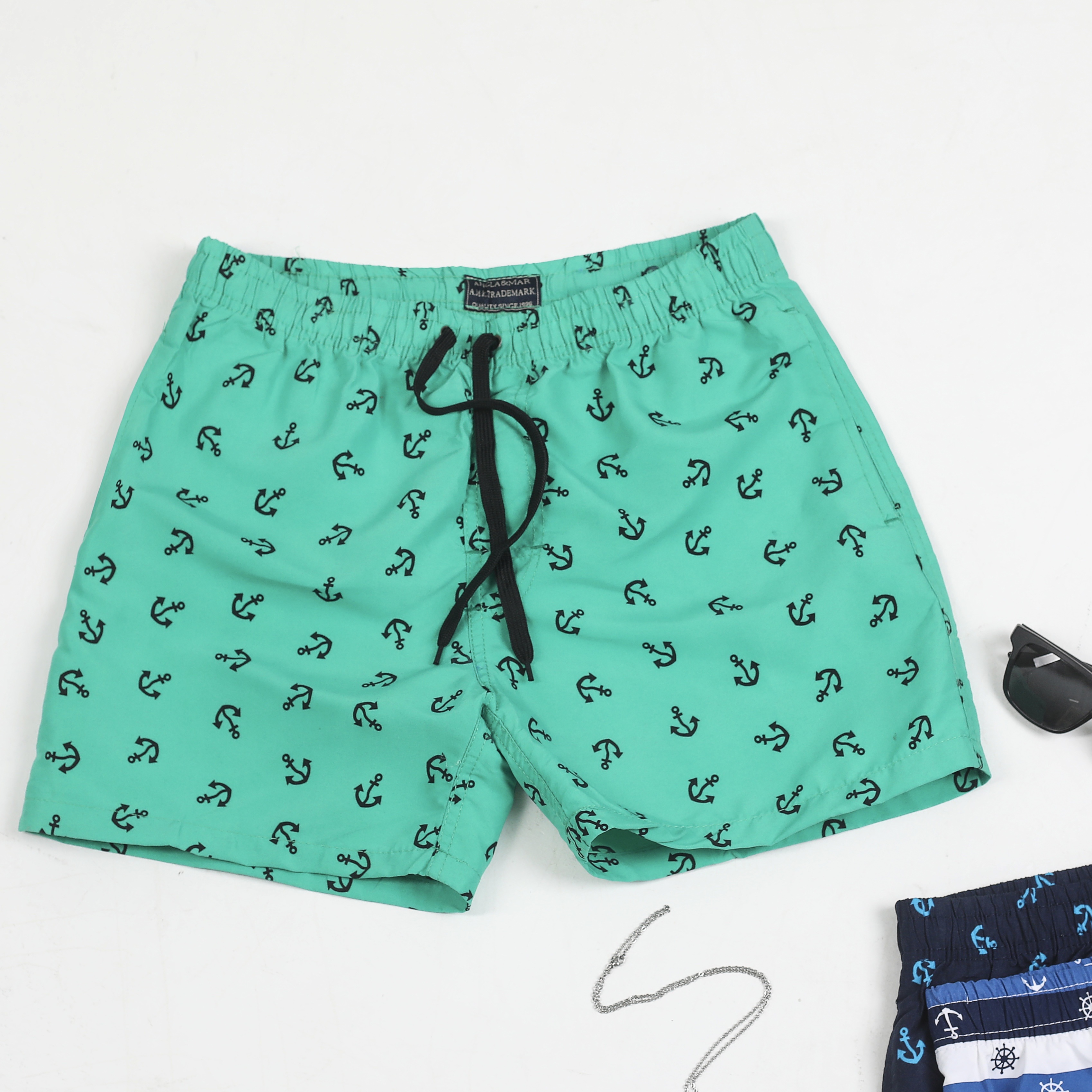 

Шорты для плавания мужские ANCLA&MAR AMGREEN зеленые M, Зеленый, AMGREEN