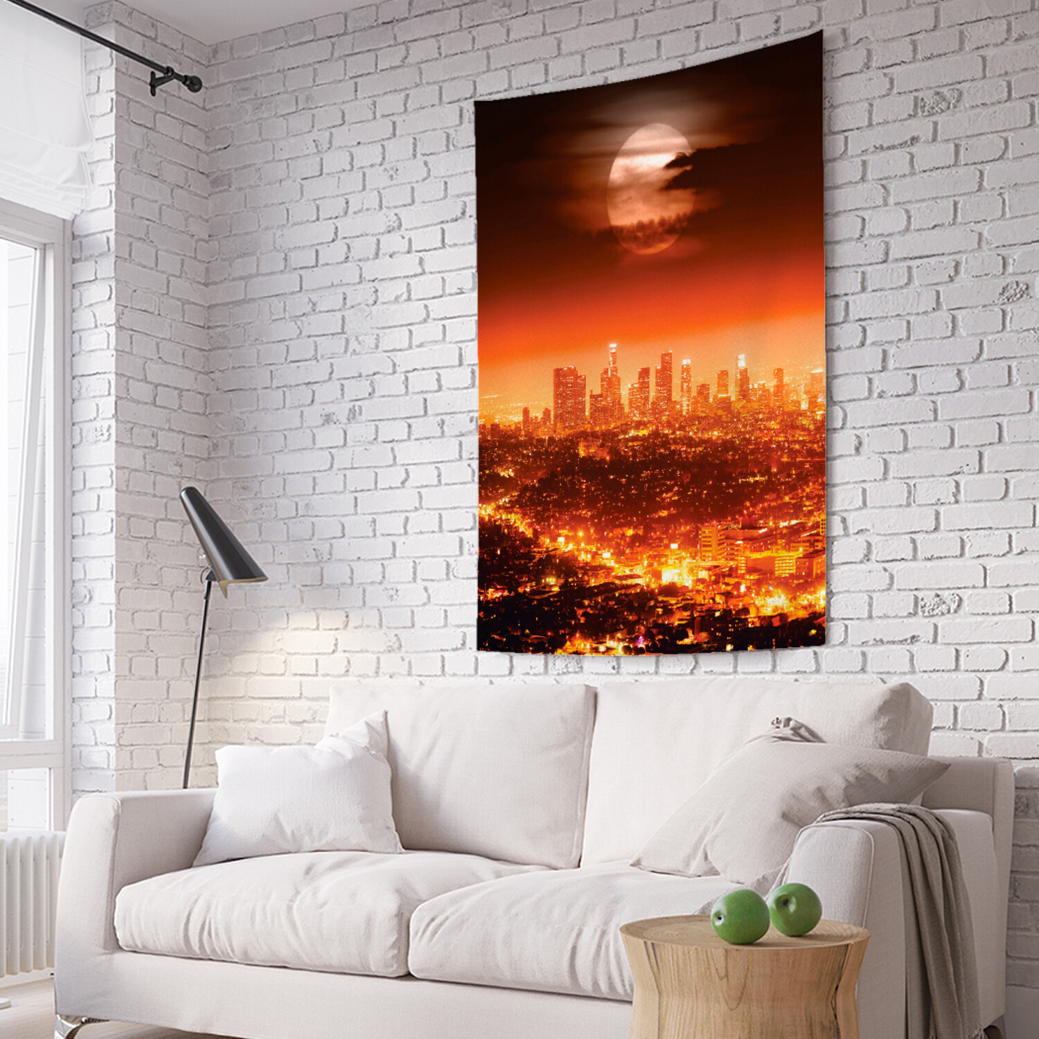 

Вертикальное фотопанно на стену JoyArty Пламенный город 150x200 см, Пламенный город