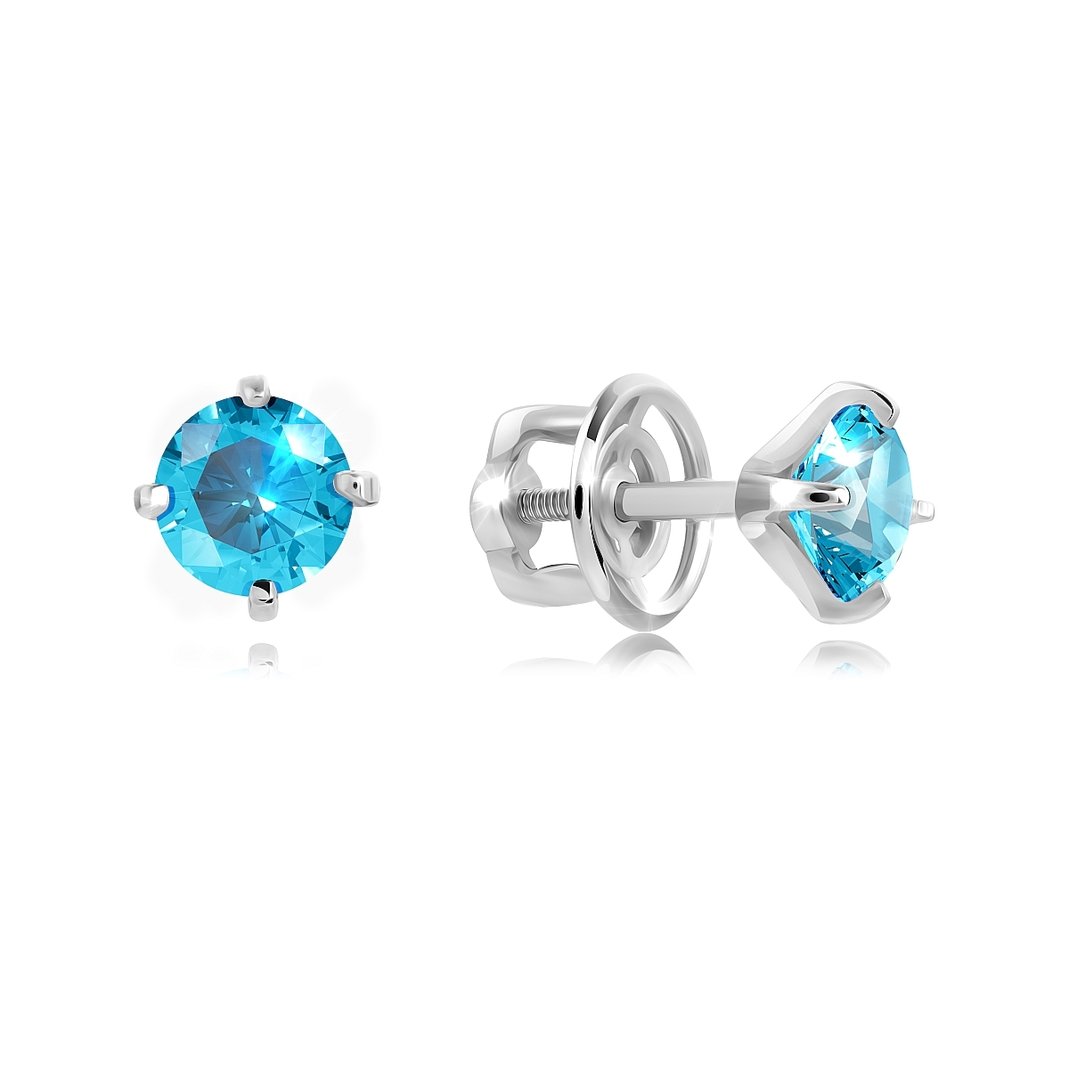 

Серьги из серебра VALTERA 118807, фианит, 118807