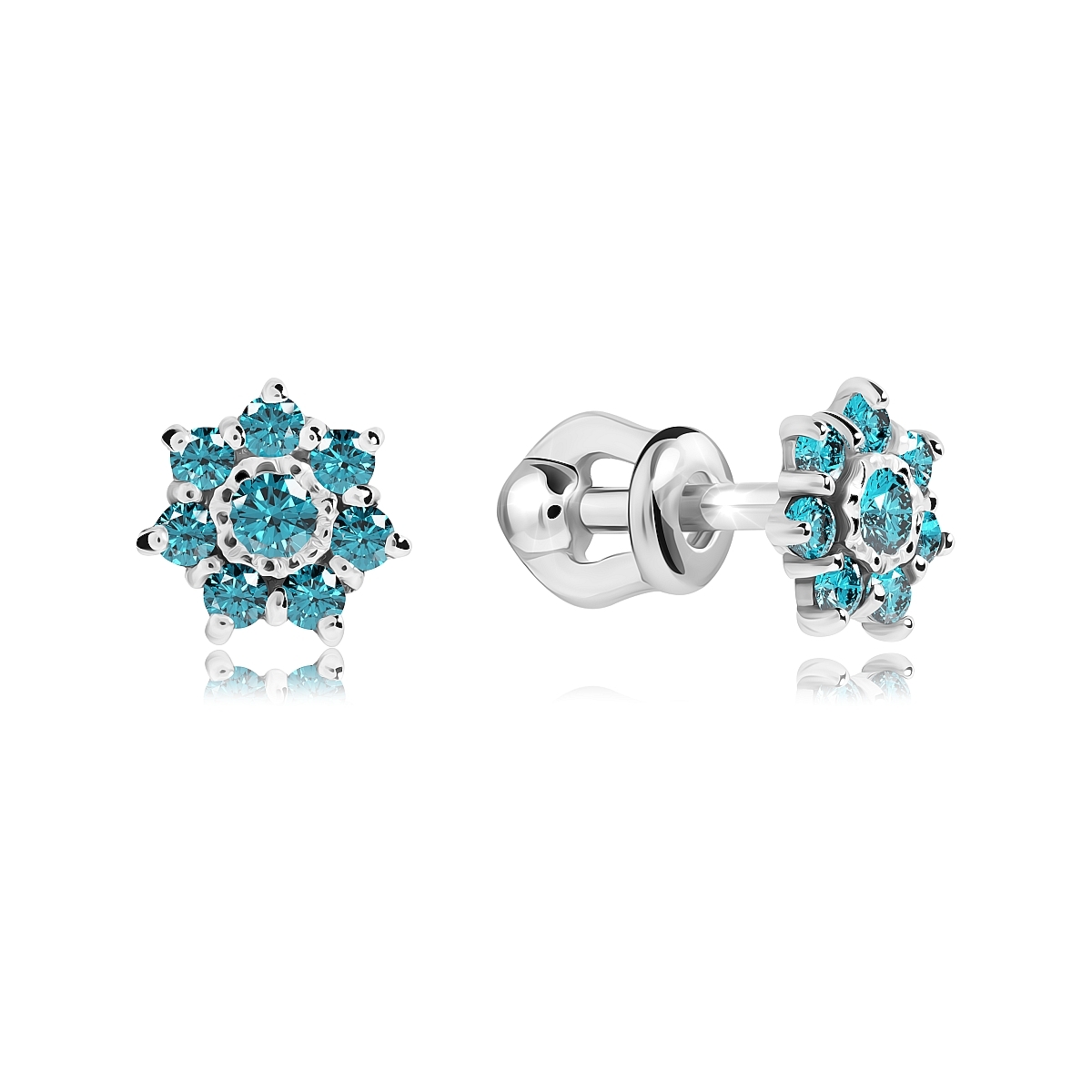 

Серьги из серебра VALTERA 118853, фианит, 118853