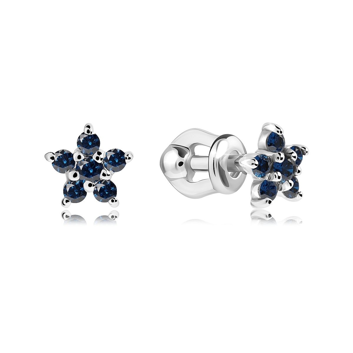 

Серьги из серебра VALTERA 118854, фианит, 118854
