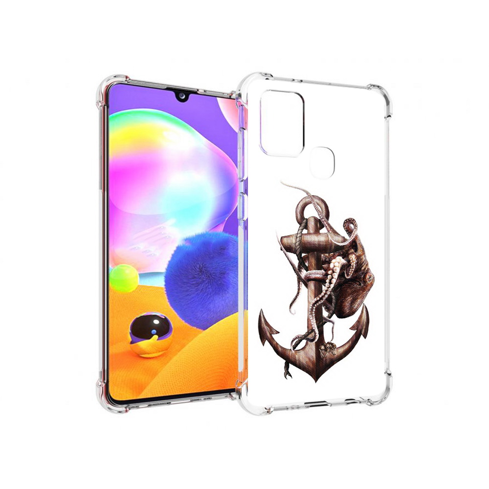 

Чехол MyPads Tocco для Samsung Galaxy A21s ржавый якорь (PT149116.528.579), Прозрачный, Tocco