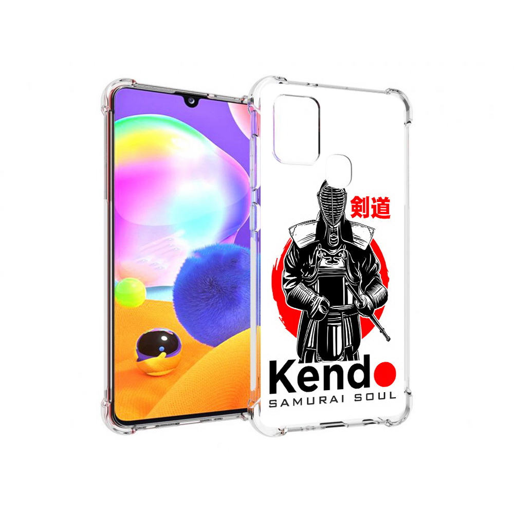 

Чехол MyPads Tocco для Samsung Galaxy A21s рисованый самурай (PT149116.528.581), Прозрачный, Tocco