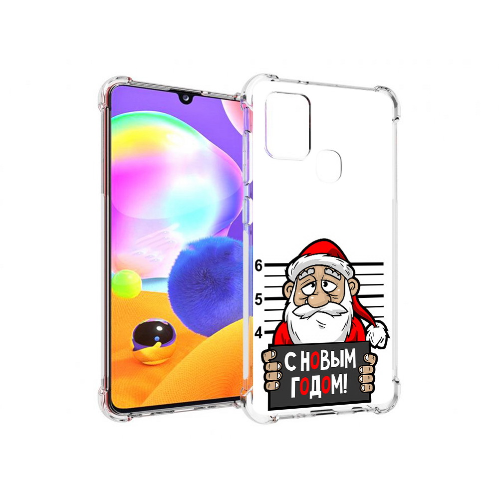 

Чехол MyPads Tocco для Samsung Galaxy A21s ДМ с новым годом заключенный (PT149116.528.59), Прозрачный, Tocco