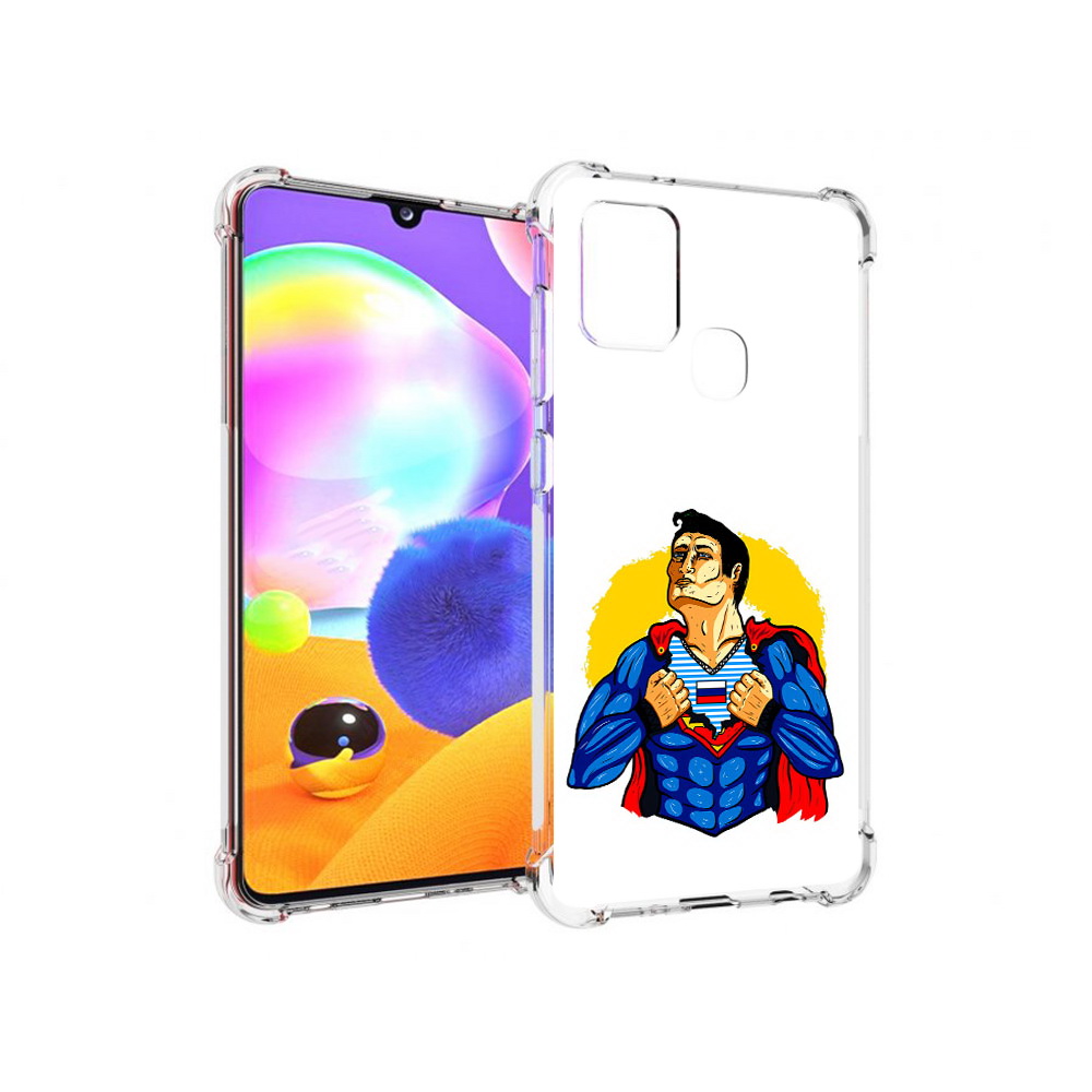

Чехол MyPads Tocco для Samsung Galaxy A21s русский супермен (PT149116.528.591), Прозрачный, Tocco