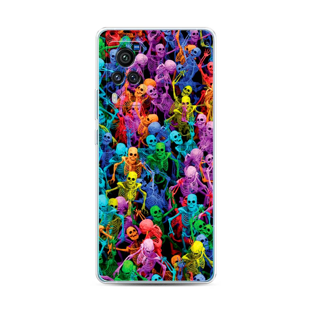 

Чехол для Vivo X60 Pro "Вечеринка скелетов", Фиолетовый;желтый;оранжевый, 263850-6