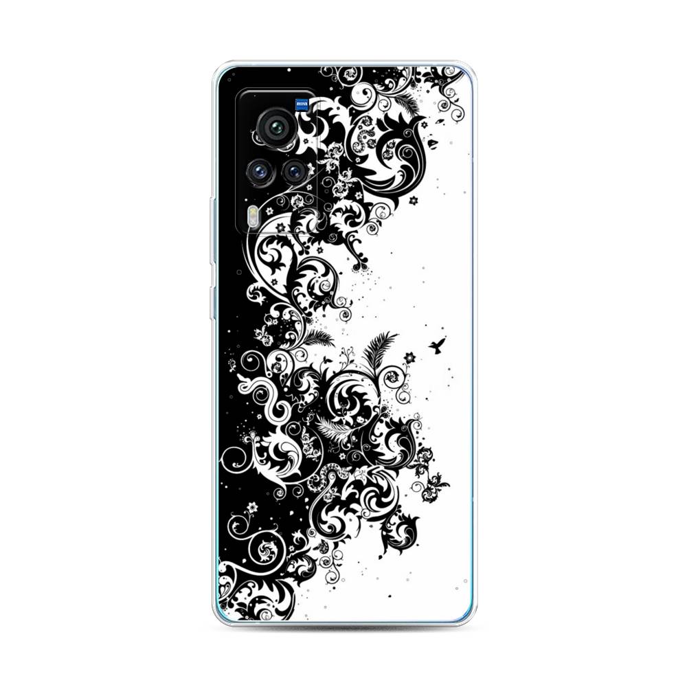 

Чехол для Vivo X60 Pro "Черно белый узор", Белый;черный;серый, 263850-3