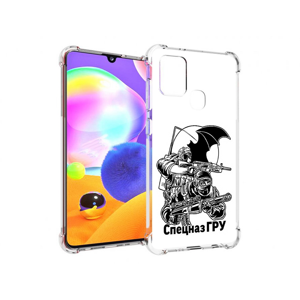 

Чехол MyPads Tocco для Samsung Galaxy A21s спецназ гру (PT149116.528.618), Прозрачный, Tocco