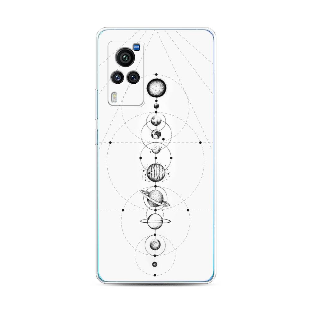 

Чехол для Vivo X60 Pro "Парад планет", Серый, 263850-2