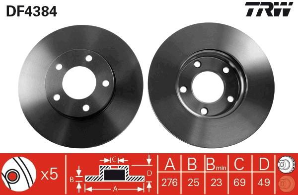 

Тормозный колодки TRW/Lucas передний для Mazda 3 03-, 3 04-, 5 05- DF4384