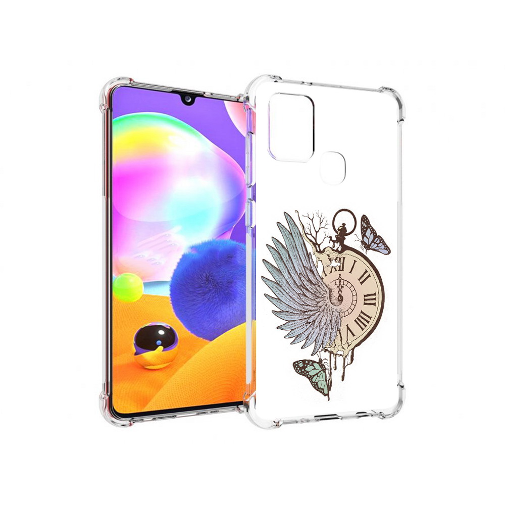 Чехол MyPads Tocco для Samsung Galaxy A21s страинные часы с крылом (PT149116.528.626)