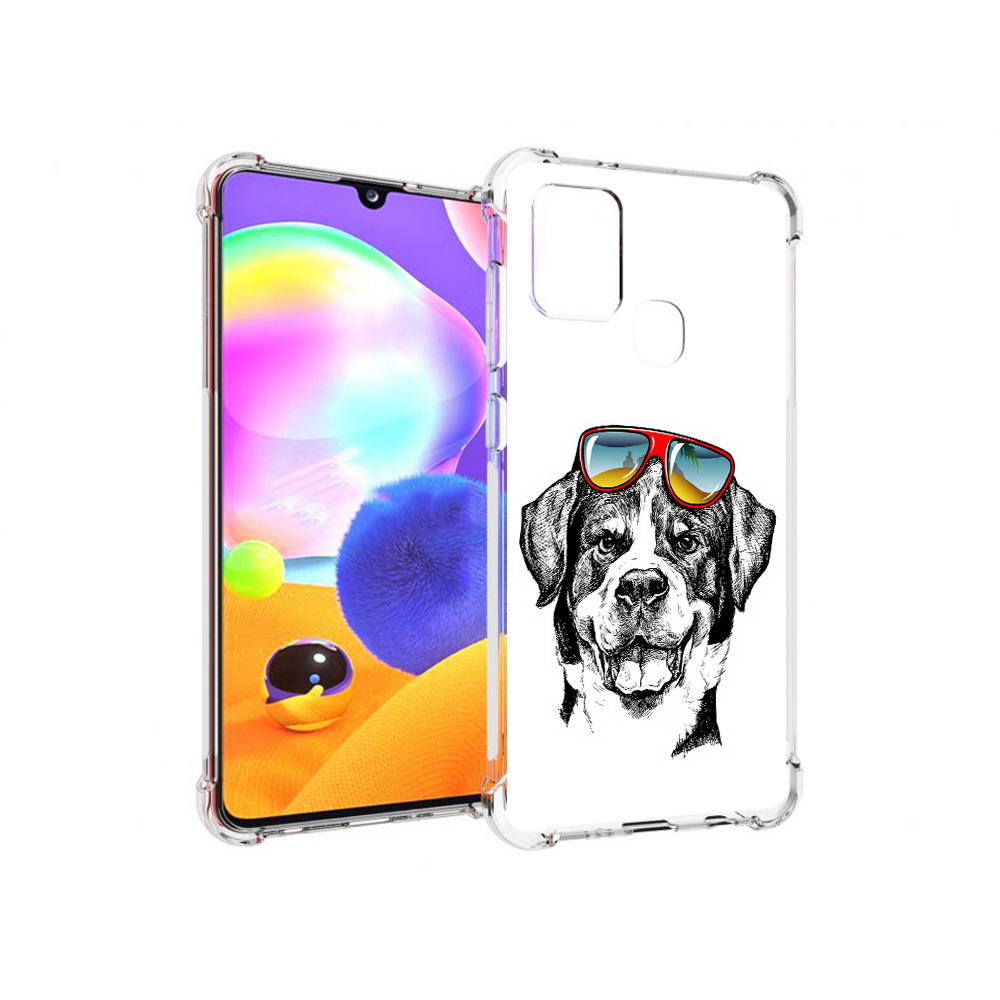

Чехол MyPads Tocco для Samsung Galaxy A21s счастливая собака (PT149116.528.631), Прозрачный, Tocco