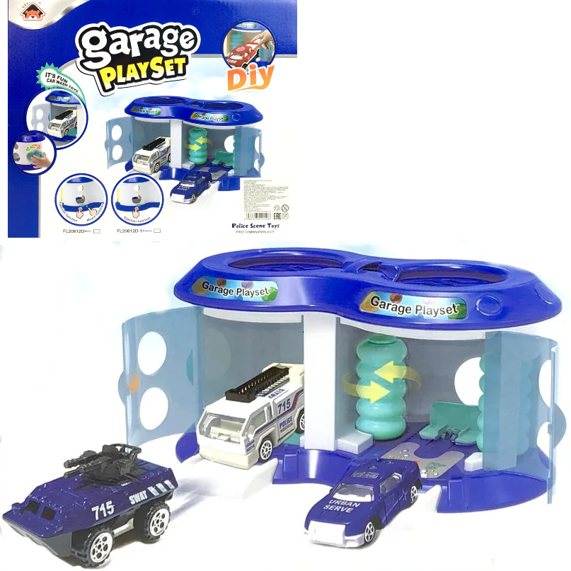 фото Игровой набор автомойка garage playset гараж синий 109614 playsmart