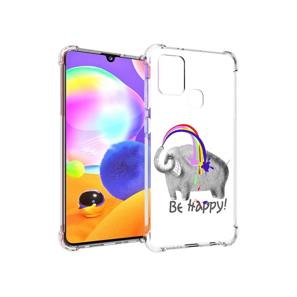 

Чехол MyPads Tocco для Samsung Galaxy A21s счастливый слон (PT149116.528.632), Прозрачный, Tocco