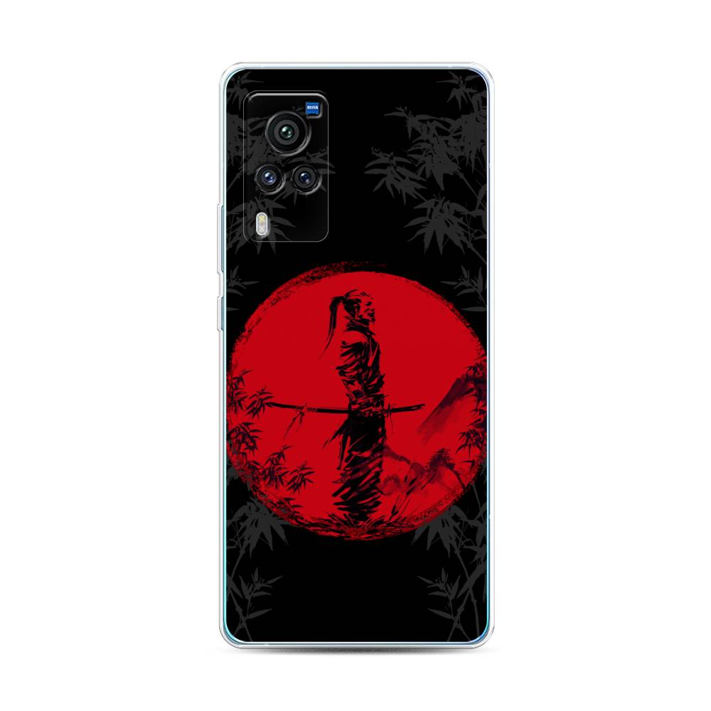 

Чехол для Vivo X60 Pro "Самурай на красном фоне", Черный;красный;серый, 263850-4