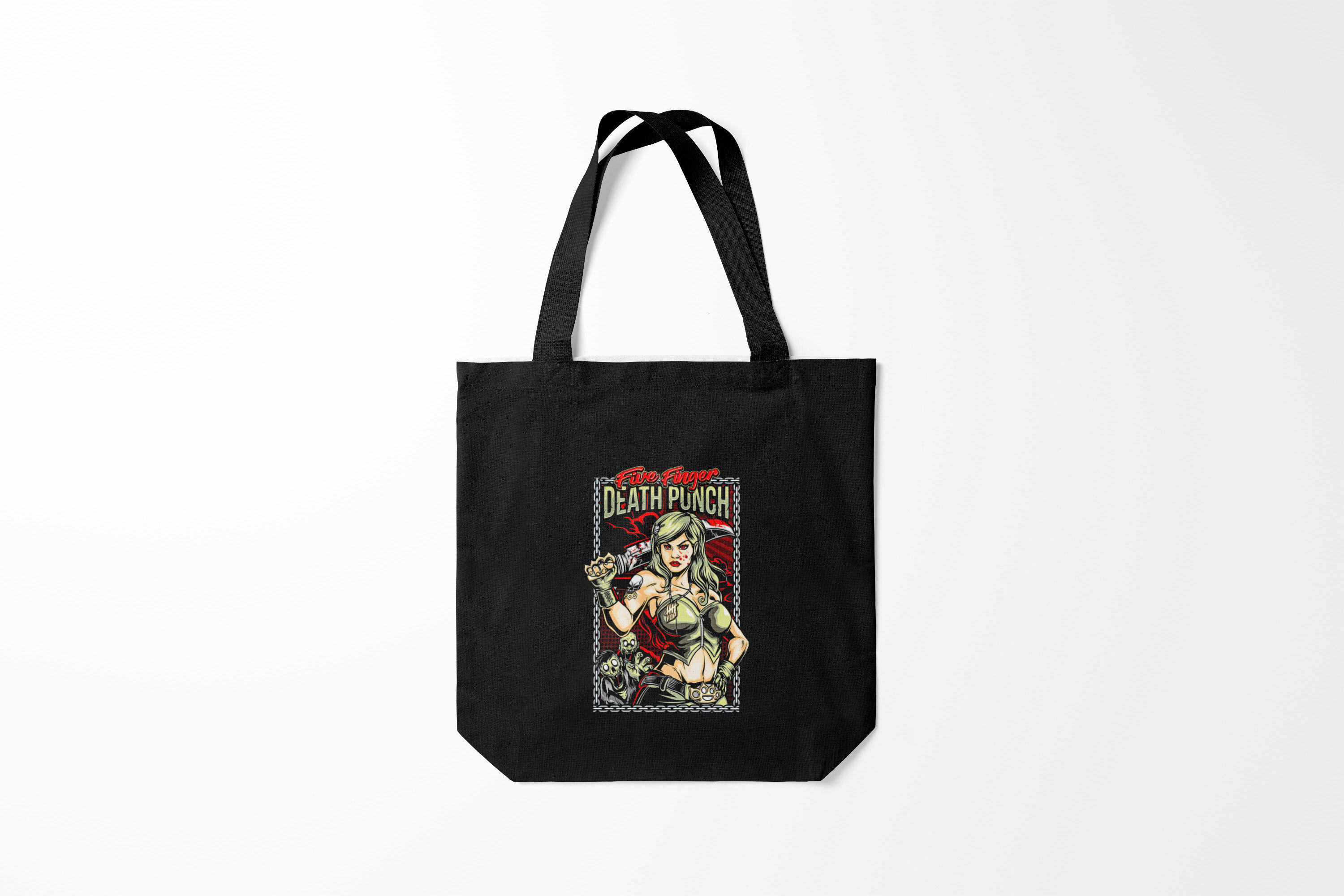 

Сумка шoппер унисекс Burnettie Five Finger Death Punch FFDP Girl, разноцветный, Five Finger Death Punch FFDP Girl